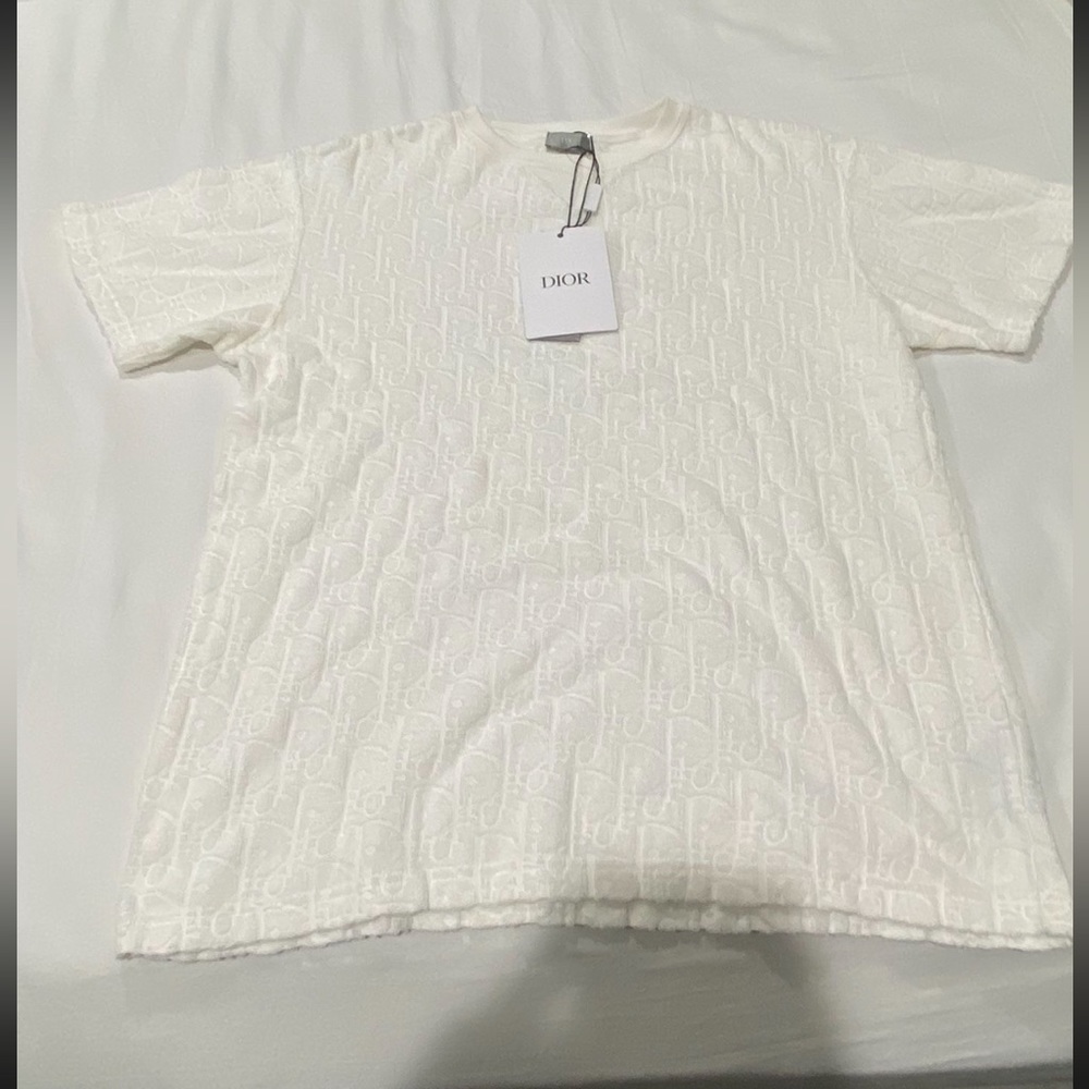AUTHENTIC DIOR terry cloth T-SHIRT (small)